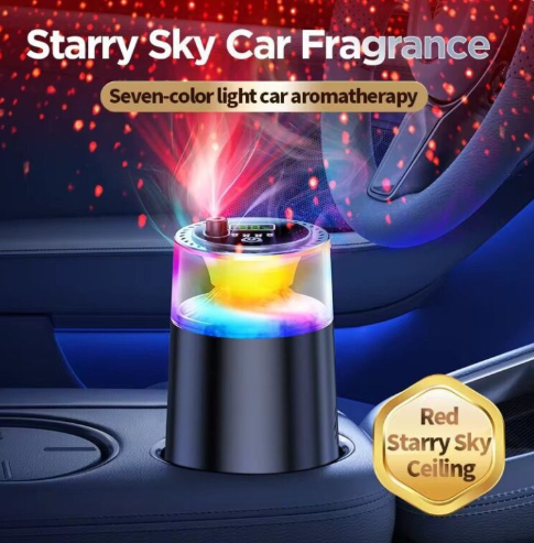Zenvyre - Smart car air freshener with RGB light and fog effect