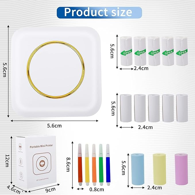 Zenvyre - Portable Mini Pocket Thermal Printer